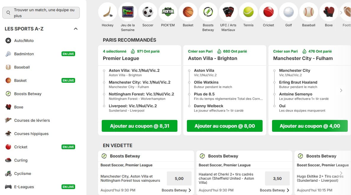 betway sport
