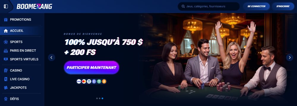 boomerang bet bonus de bienvenue