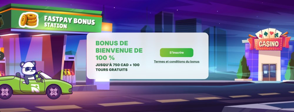 fastpay casino bonus de bienvenue