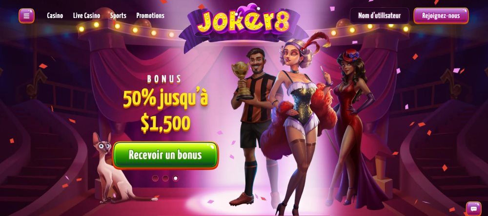joker8 casino bonus de bienvenue