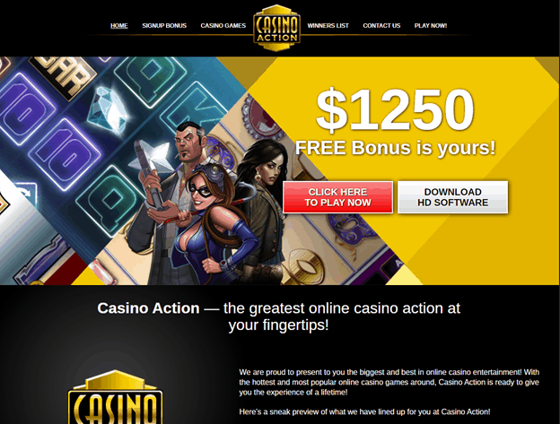 Casino Action bonuses