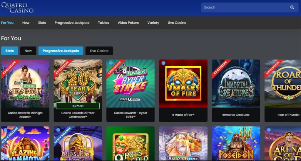 quatro casino slots