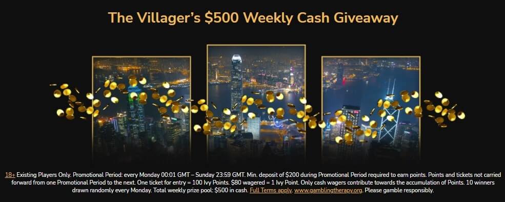 jackpotvillagecom weekly cash giveaway