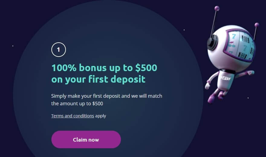 spinawaycom first deposit bonus