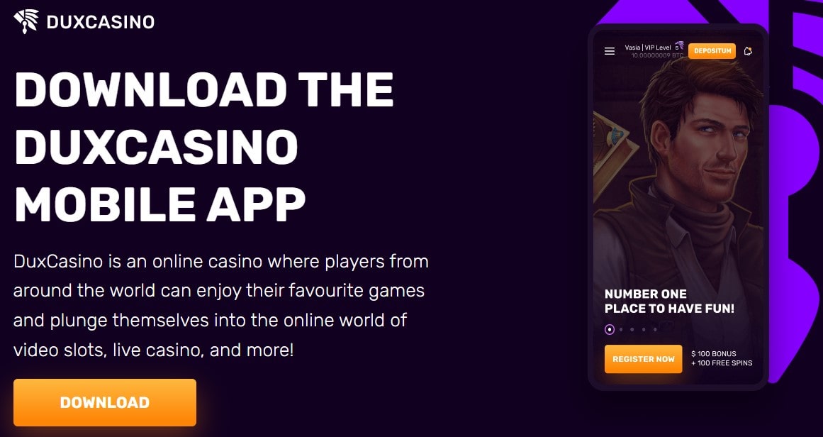 duxcasino mobile app