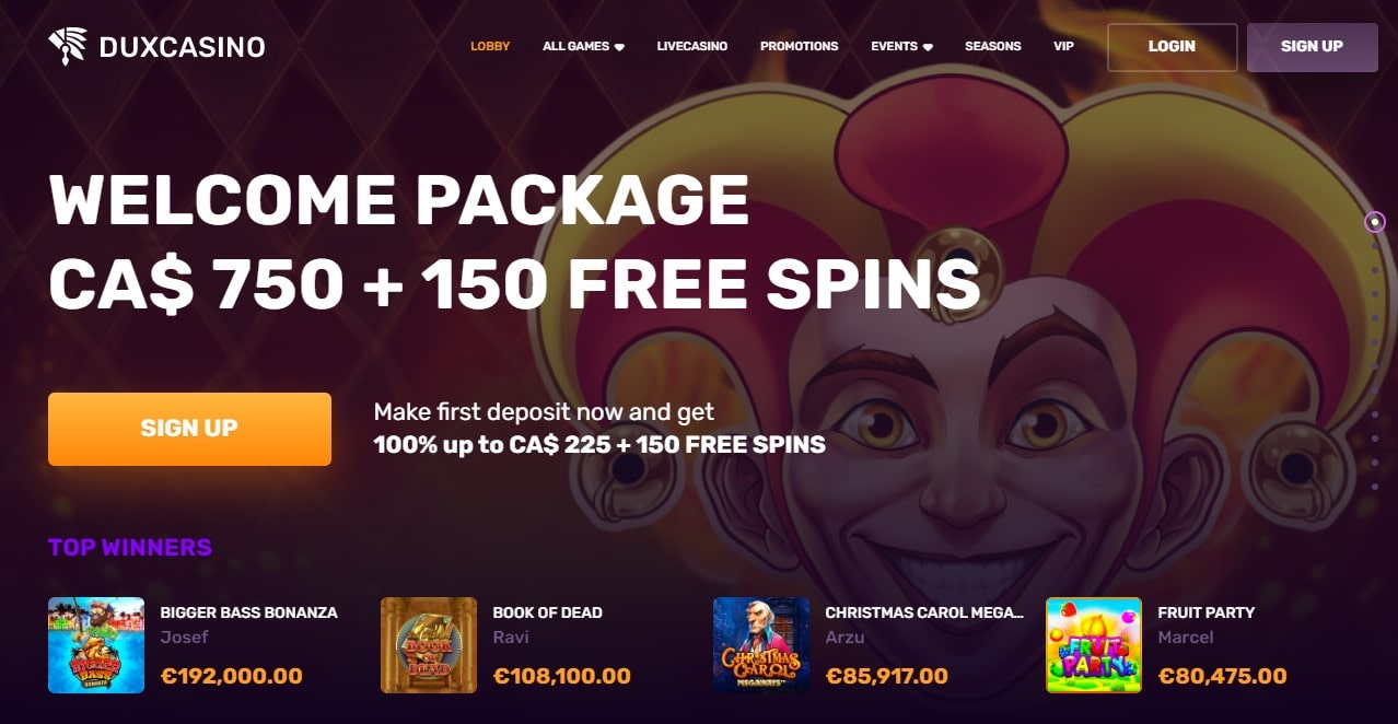 duxcasino review July 2024