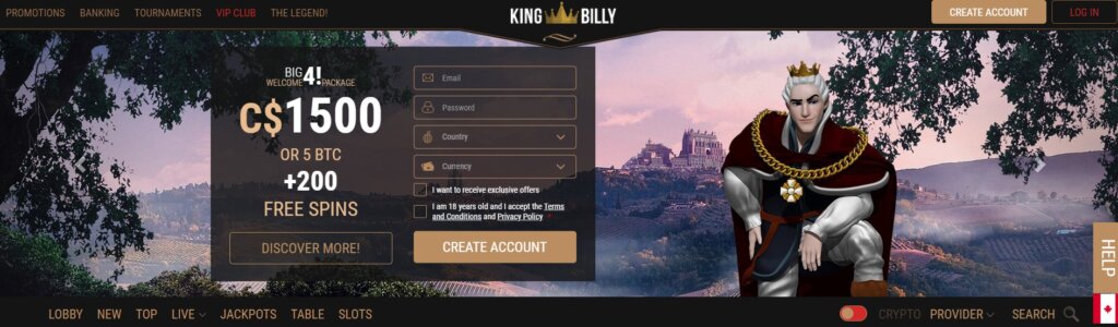 king billy casino review