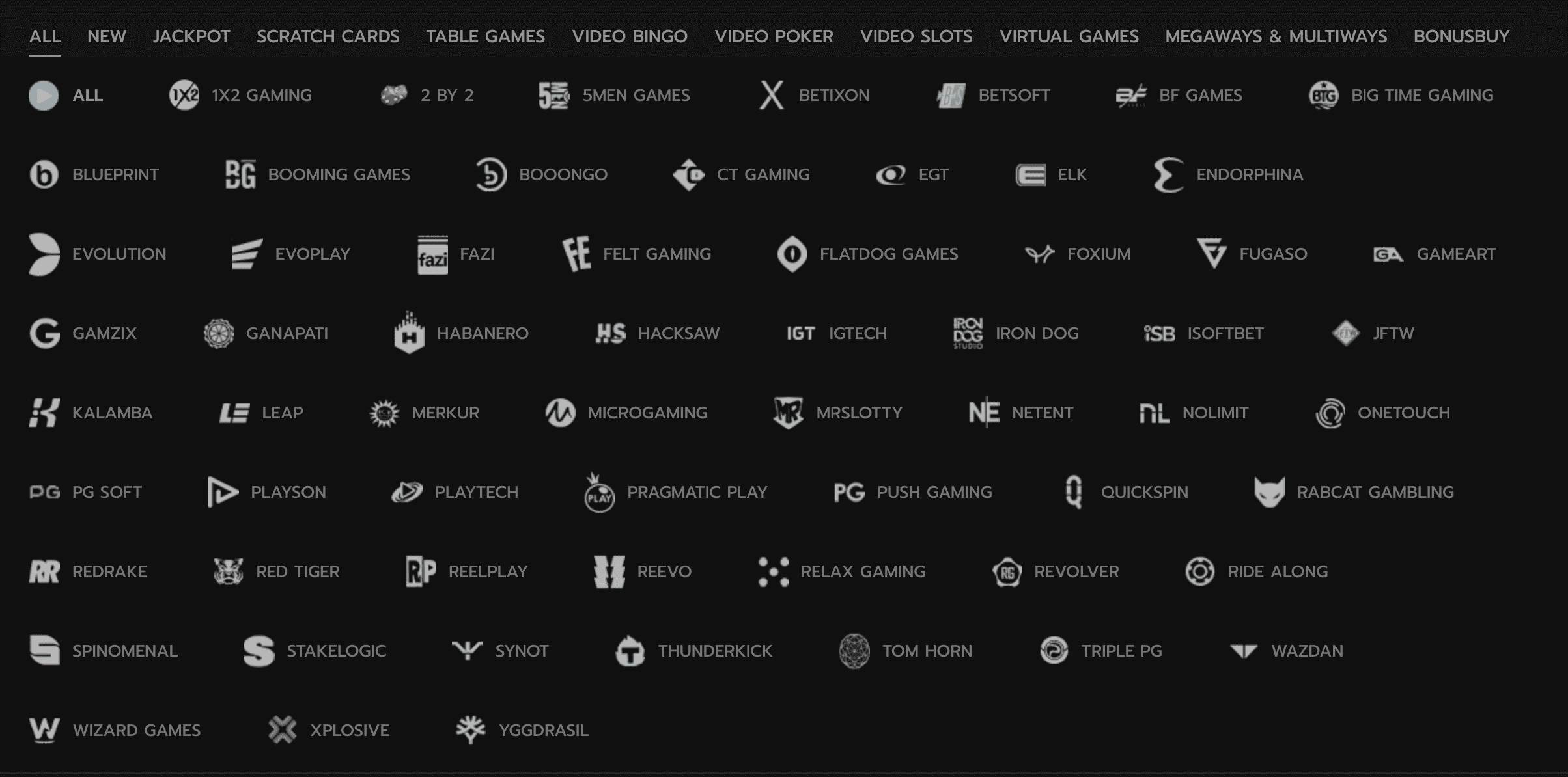 horus casino providers