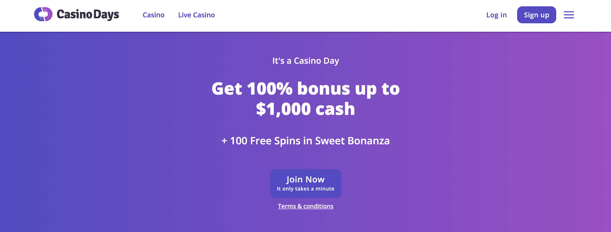 casino days welcome bonus