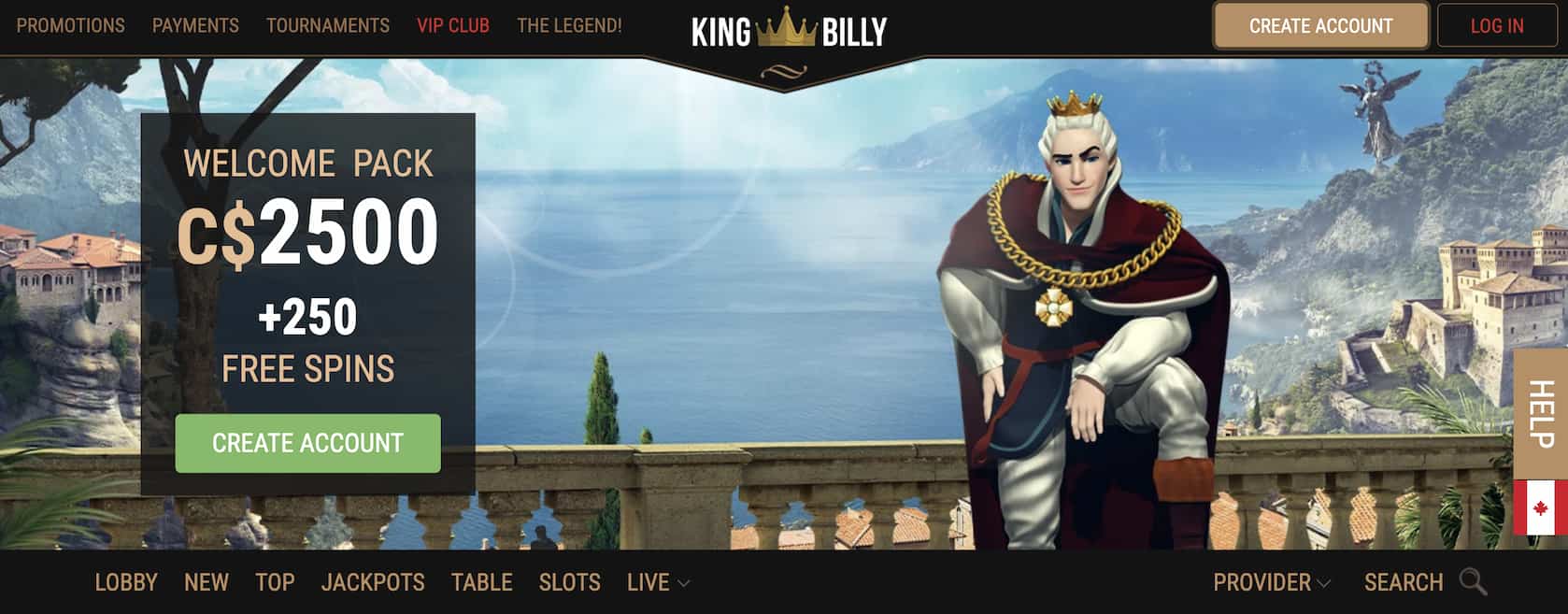 king billy casino review