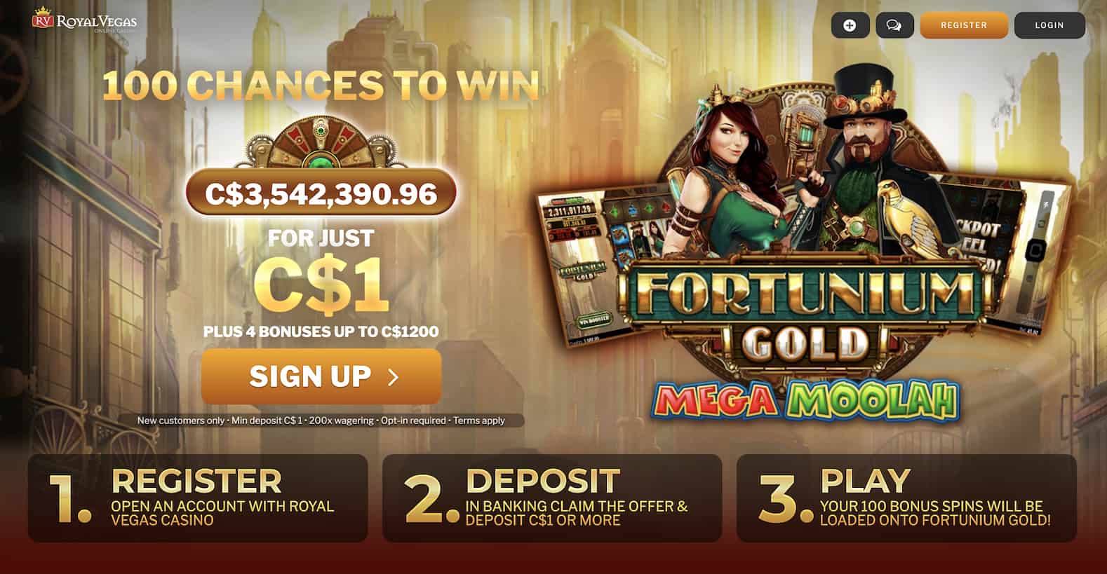 royal vegas $1 casino bonus