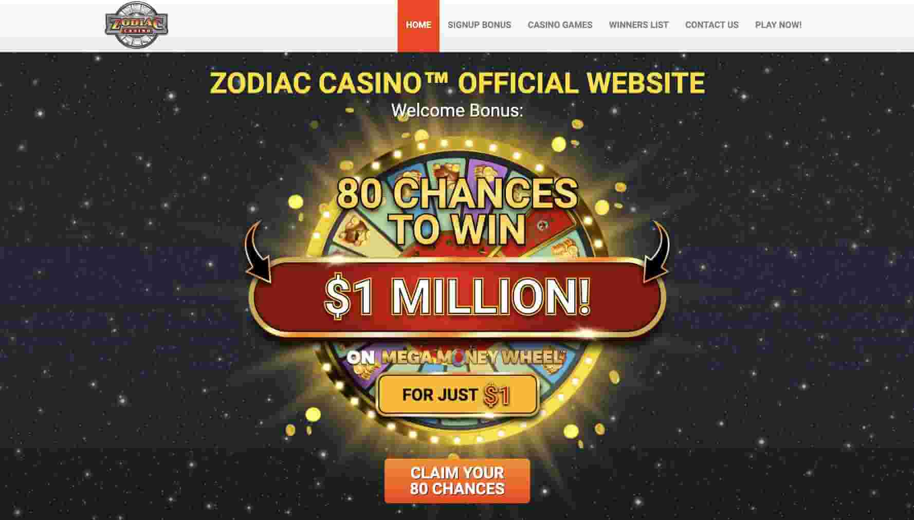 zodiac $2 casino deposit bonus