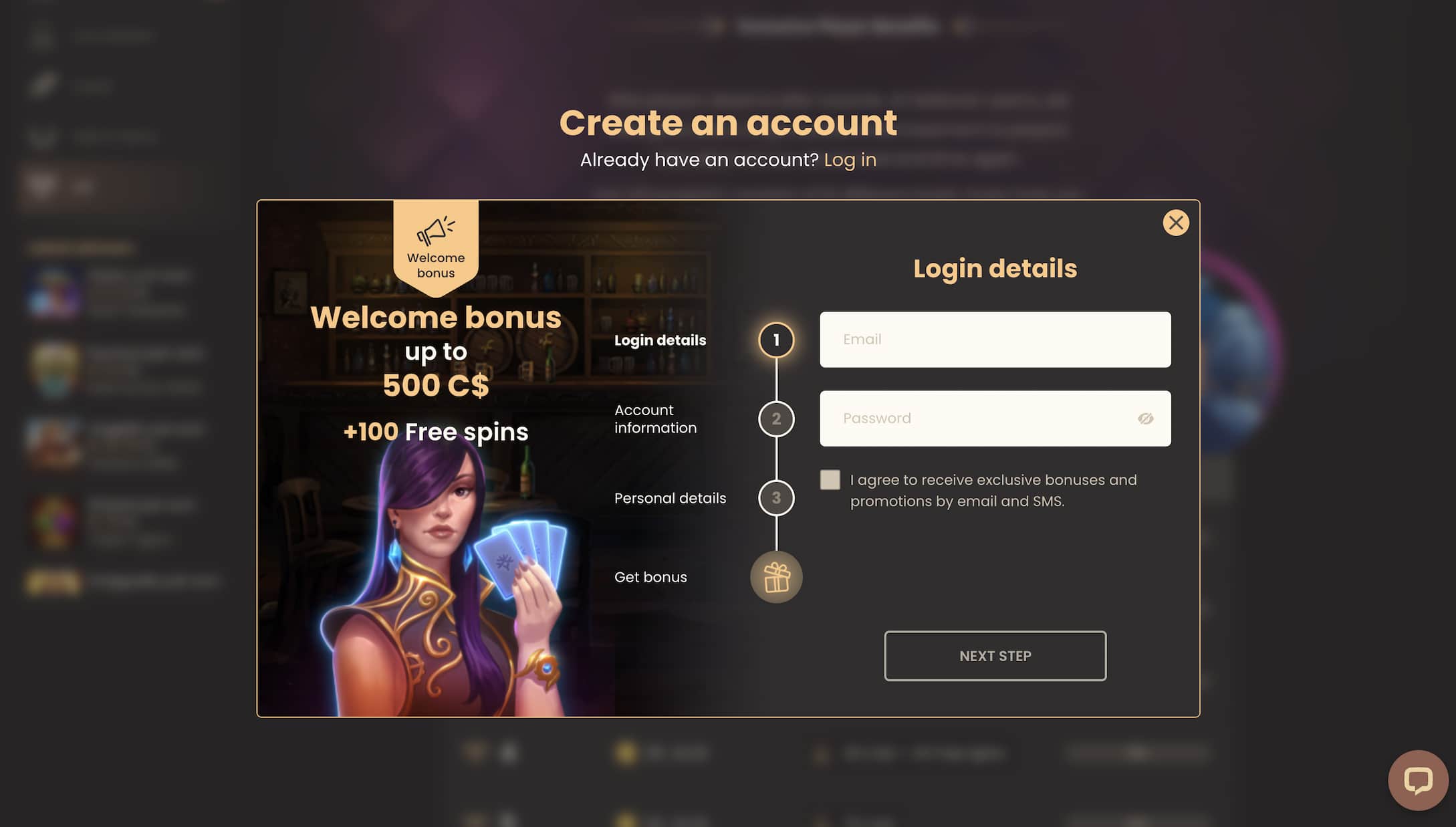national casino sign up