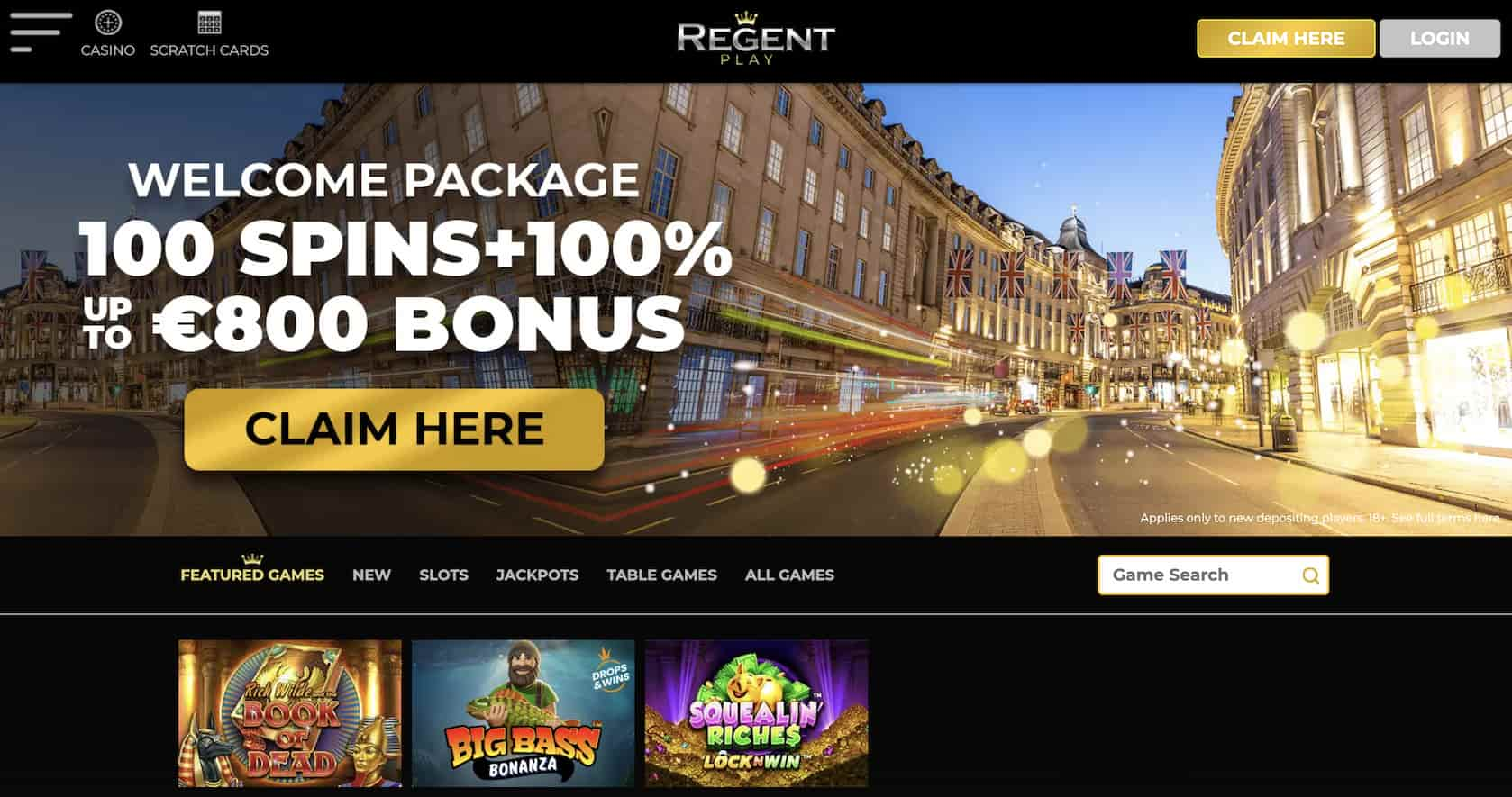 regent play welcome bonus