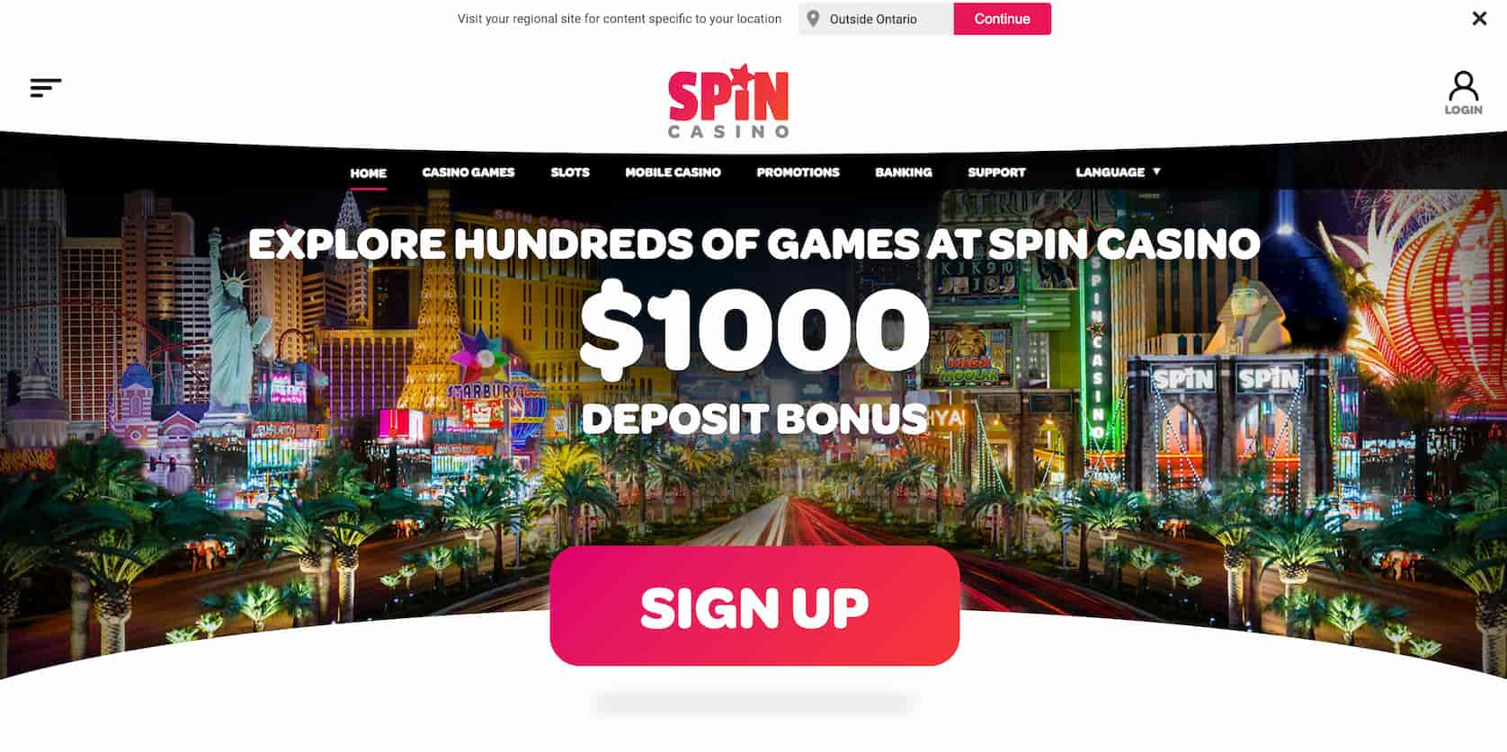 spin casino bonus