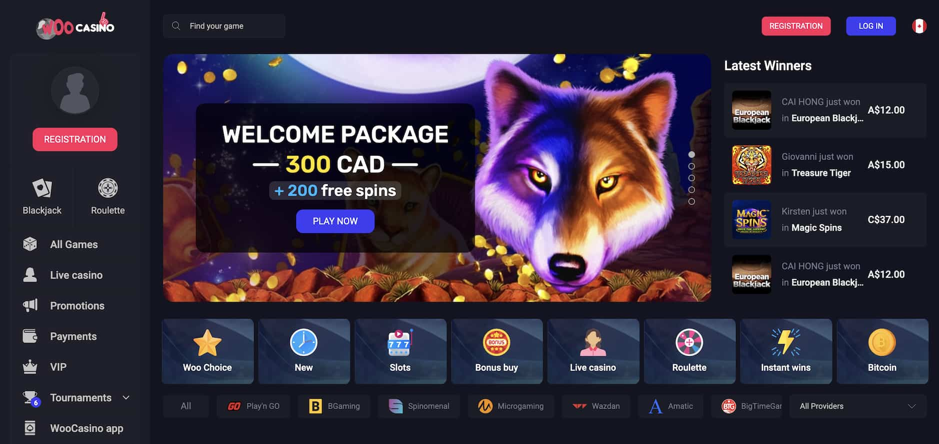 woo casino welcome bonus