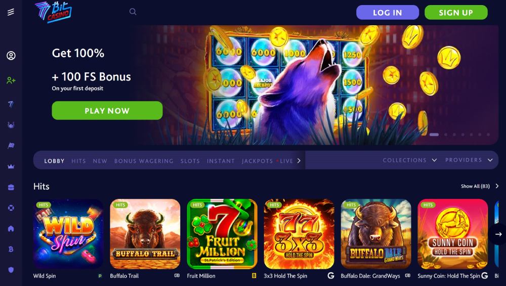 7Bit Casino Main Page