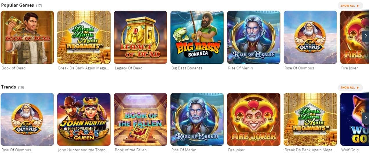 betsson casino games ca