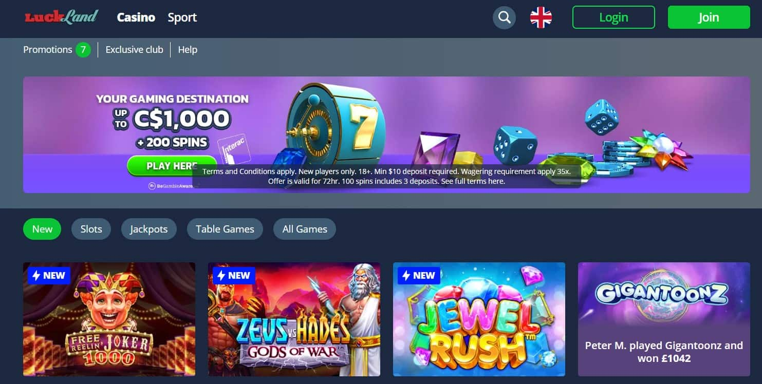 luckland casino review