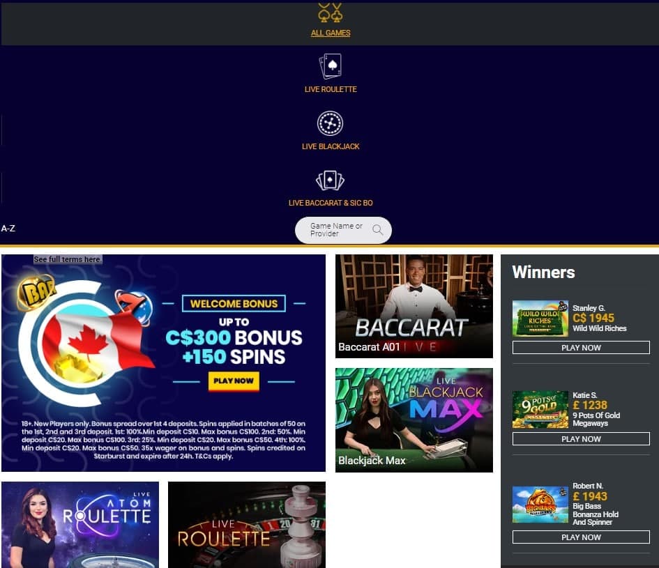 trada casino live casino ca