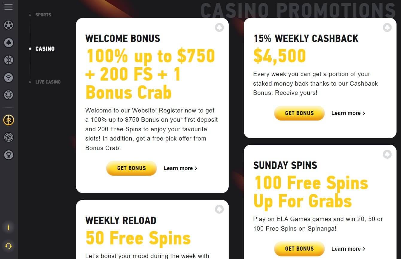 fezbet casino bonusses