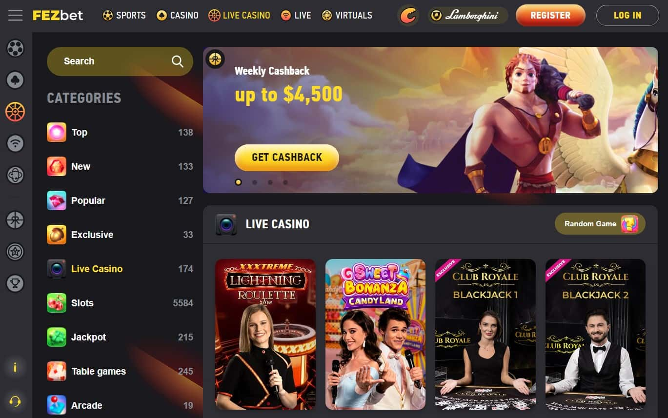 fezbet casino live casino