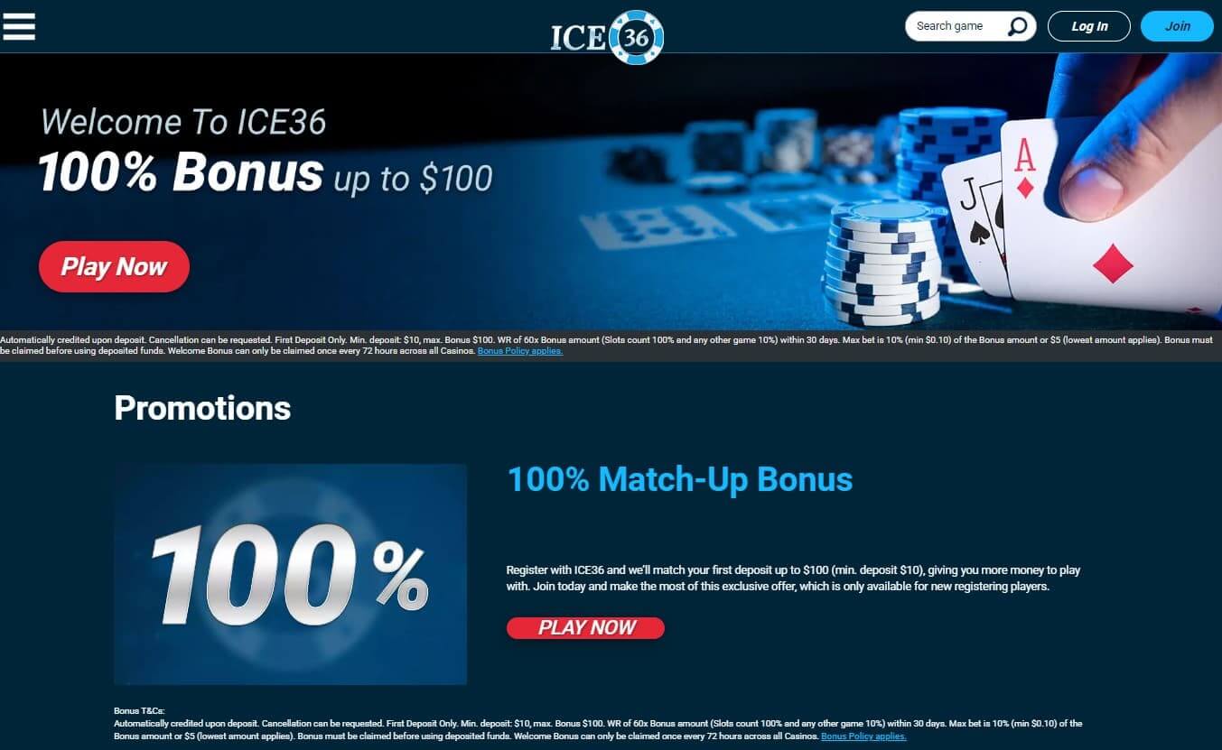 ice36 casino bonusses