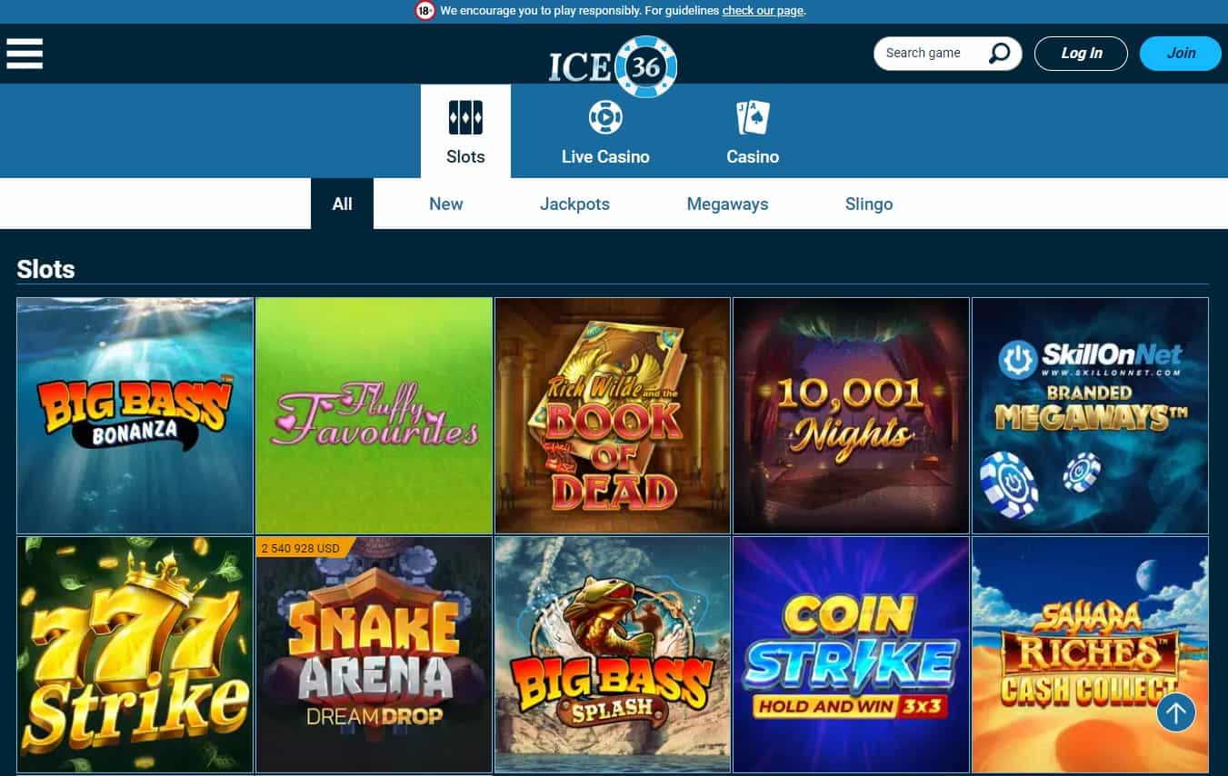 ice36 casino games