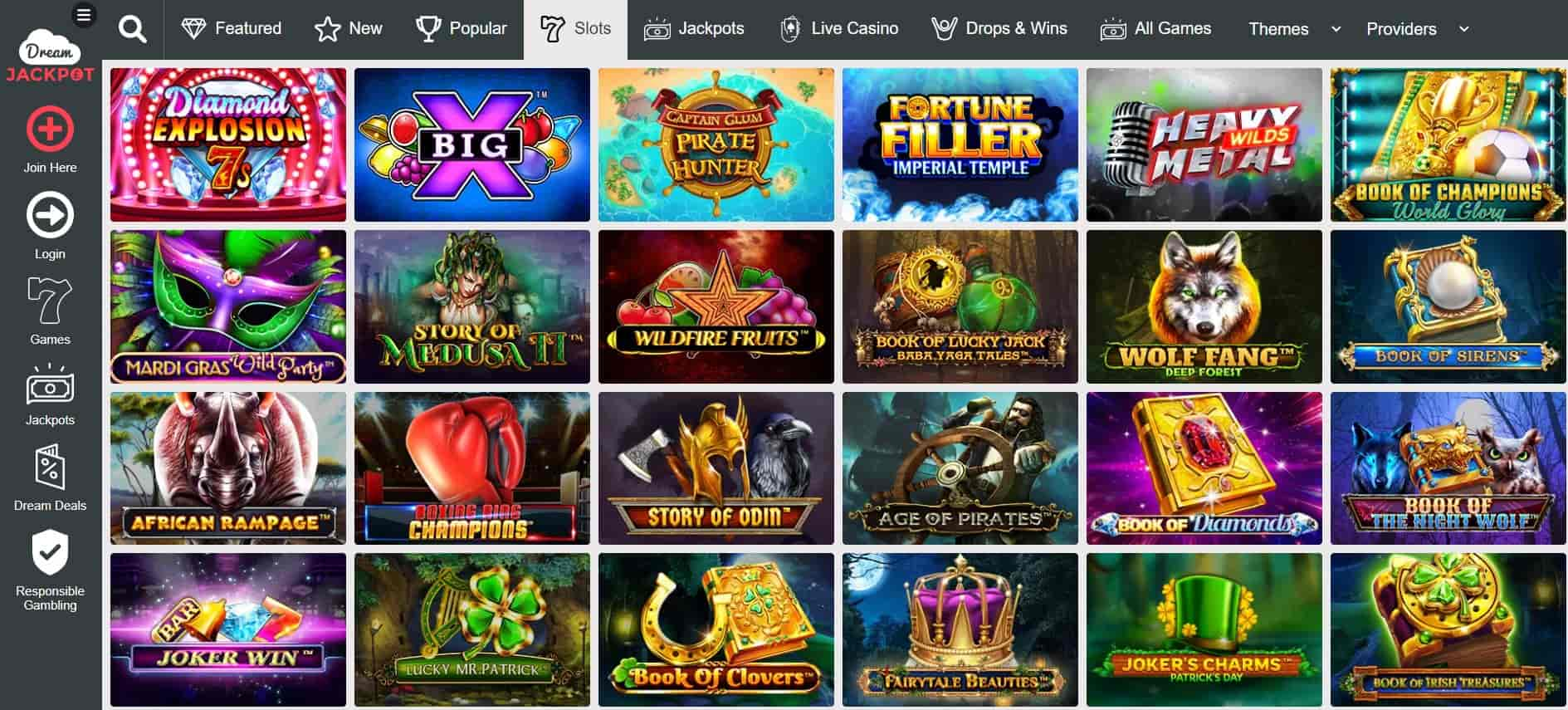 DreamJackpot games