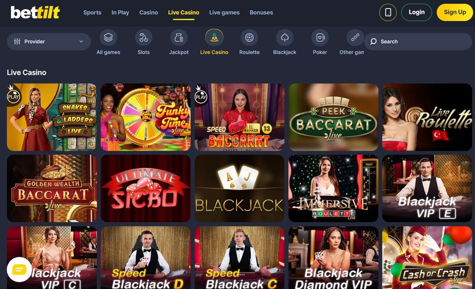 bettilt casino live casino