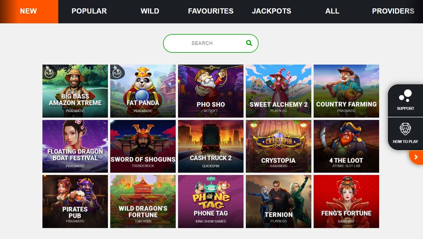 big5 casino games