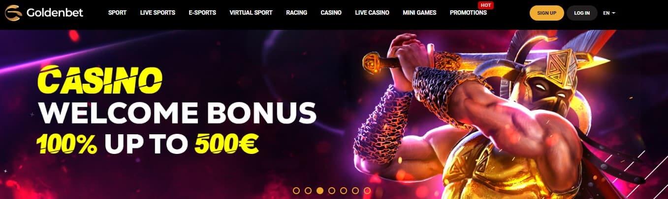 golden bet casino welcome bonus