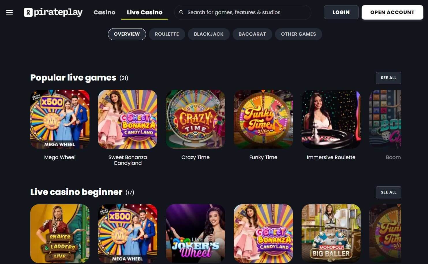 pirate play casino live casino