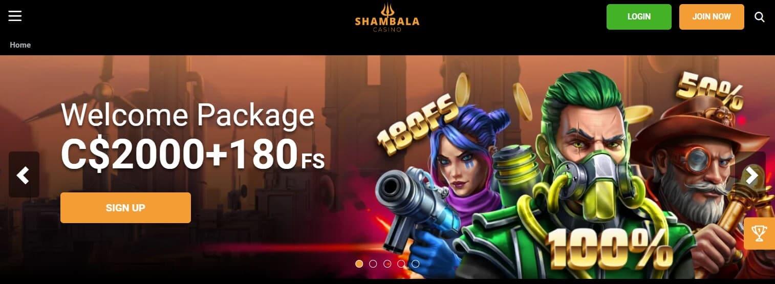 shambala casino welcome bonus