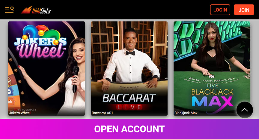 wildslots live casino