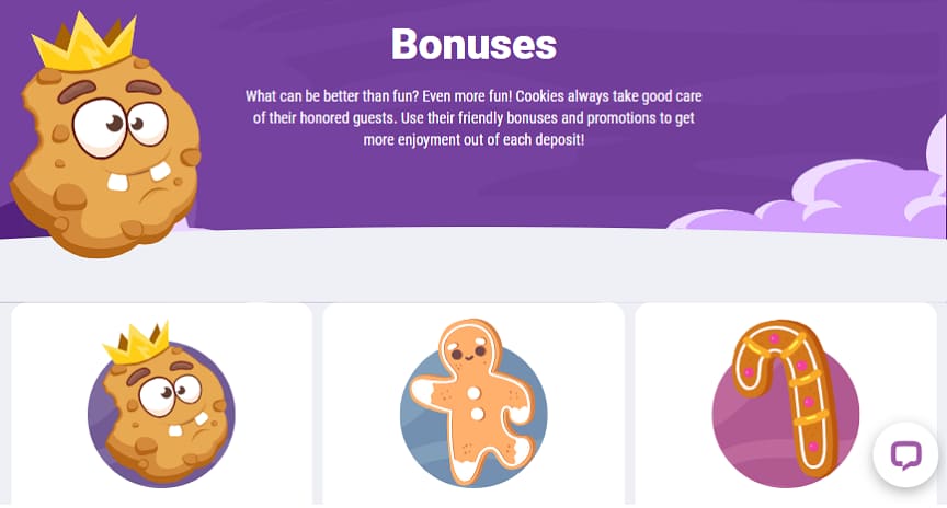 cookie casino bonuses