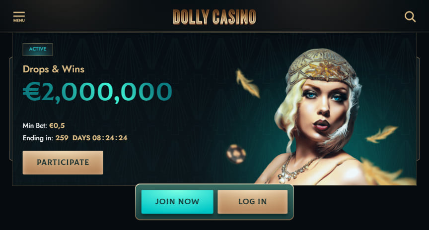 dollycasino drops and win