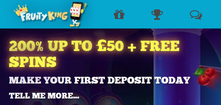 match deposit bonuses fruity king casino