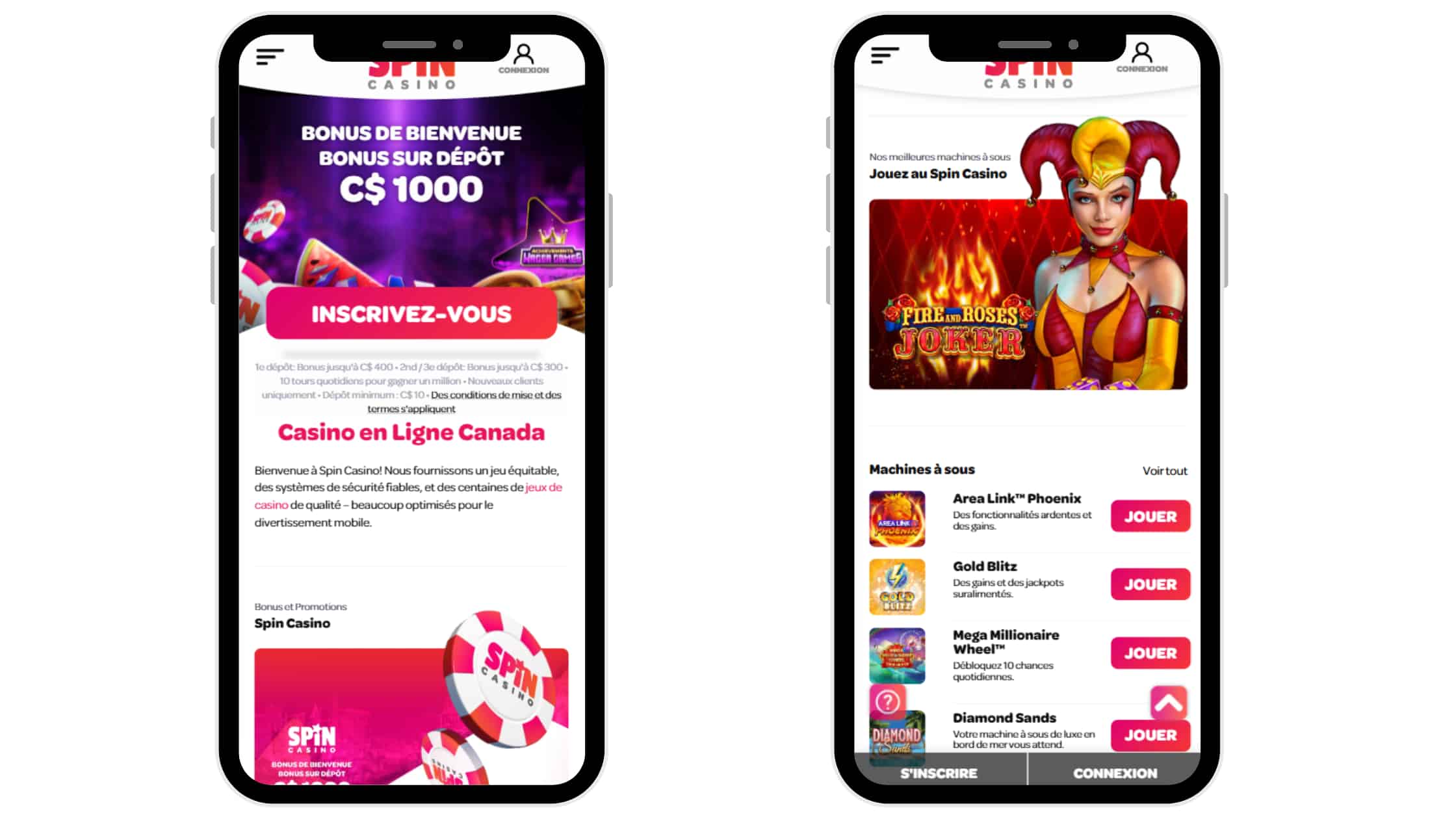 mobile spin casino en ligne