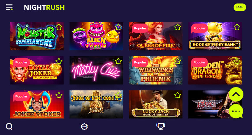 nightrush slots