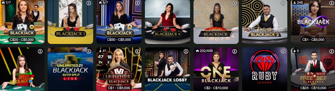 comeon casino blackjack