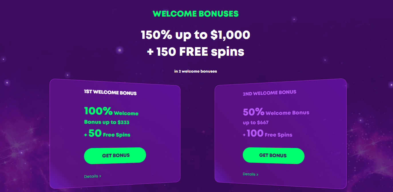 welcome bonus casino rocket