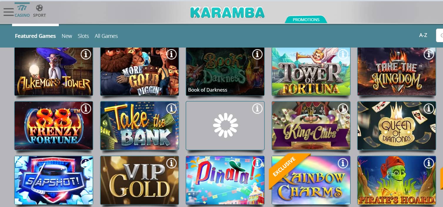 karamba casino jeux