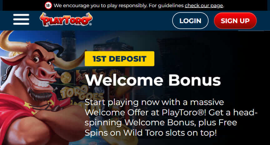 playtoro welcome bonus