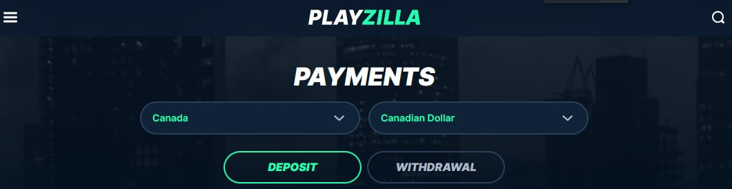 playzilla casino payments