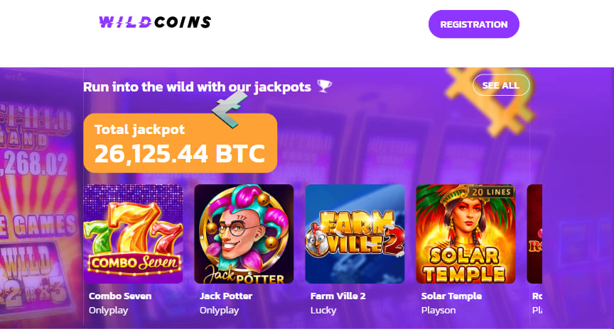 wildcoins jackpots