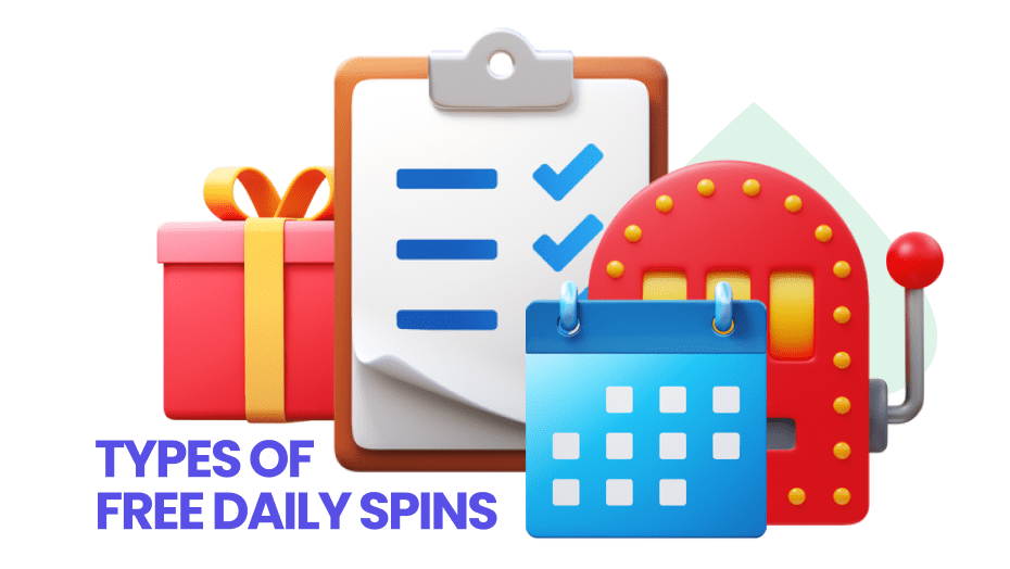types of free daily spins