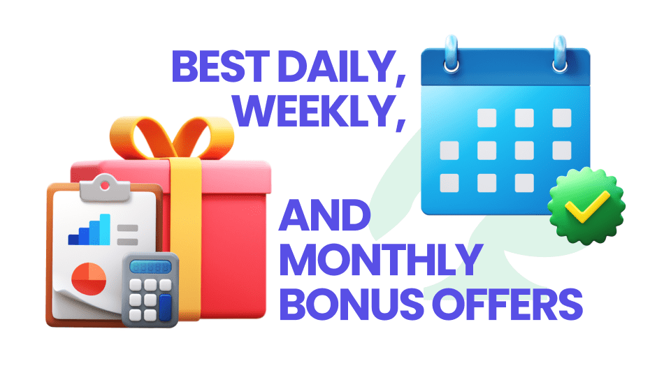 best daily, weekly, and monthly bonus offers at casinos