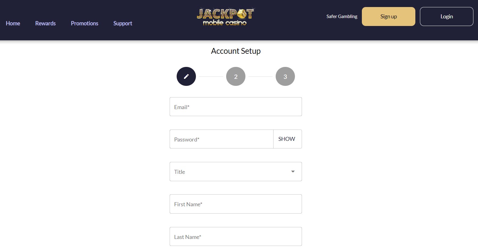 jackpot mobile registration
