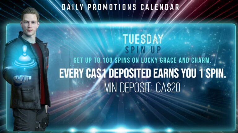 casino spins tuesday